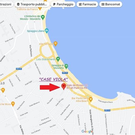 Casa Viola Elegante E Sul Mare Di Mondello Apartman Palermo Kültér fotó